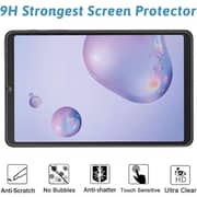 FITIT Screen protector for Galaxy A8 Edge to Edge Full Screen Coverage Anti Scratch Clear Tempered Glass