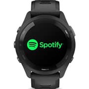 Garmin 010-02810-10 Forerunner 265 Smartwatch Black Bezel And Case With Black/Powder Gray Silicone Band