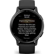 Garmin 010-02862-10 Vivoactive 5 Smartwatch Slate Aluminum Bezel With Black Case And Silicone Band