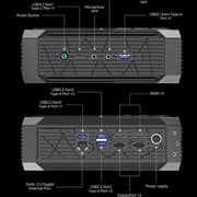Minisforum Neptune Series Mini Desktop (2023) PC - AMD Ryzen 7-7735HS / 1TB SSD / 32GB RAM / 8GB AMD Radeon RX 6600M Graphics / Windows 11 Pro / Black - [HX77G] + Logitech MK220 Wireless Keyboard And Mouse Combo