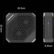 Minisforum Neptune Series Mini Desktop (2023) PC - AMD Ryzen 7-7735HS / 1TB SSD / 32GB RAM / 8GB AMD Radeon RX 6600M Graphics / Windows 11 Pro / Black - [HX77G] + Logitech MK220 Wireless Keyboard And Mouse Combo