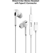 Xcell HS-103C Wired In Ear Headsets White