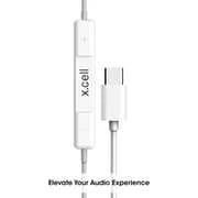 Xcell HS-103C Wired In Ear Headsets White