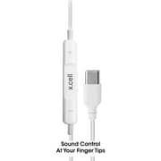 اكس-سيل HS-104C سماعات أذن سلكية باللون الأبيض