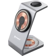 Xpower 3-in-1 Magnetic Wireless Charger Silver