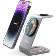 Xpower 3-in-1 Magnetic Wireless Charger Silver