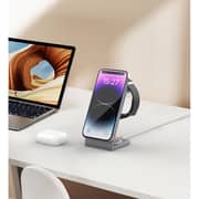Xpower 3-in-1 Magnetic Wireless Charger Silver