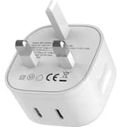 Blupebble 2-Port GaN Charger 45W White
