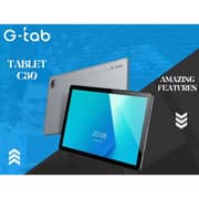 G-Tab GT-C30GR Tablet With CK2 Keyboard - WiFi+4G 128GB 8GB 10.1inch Grey