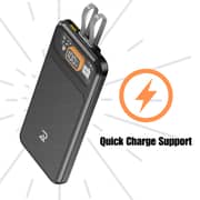 Radalifestyle Power 10 Fast Charging Power Bank 25W 10000mAh & Inbuilt Cable