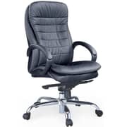 Kinsha Executive High Back PU Chrome Base Black Chair