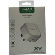 محول الشحن السريع اي ماكس PD-03 بقدرة 20 وات من النوع سي ومنفذ واحد