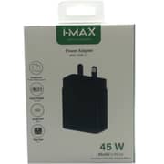 i-Max Fast Charging Type C Single Port Adapter Black