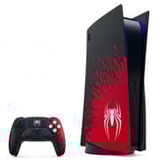 Sony PlayStation 5 Console (CD Version) Black/Red - International Version with Marvel's Spider-Man 2