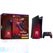 Sony PlayStation 5 Console (CD Version) Black/Red - International Version with Marvel's Spider-Man 2