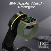 Promate 3-in-1 MagSafe Wireless Charging Station With Night Light Black