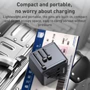 Yesido Universal Adapter Charger Black