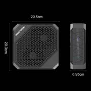 Minisforum Neptune Series Mini Desktop PC - AMD Ryzen 7-7735HS / 1TB SSD / 32GB RAM / 8GB AMD Radeon RX 6600M Graphics / Windows 11 / Black - [HX-77G]