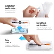 Spigen GLAStR EZ FIT Privacy Screen Protector Transparent iPhone 15
