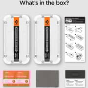 Spigen GLAStR EZ FIT Privacy Screen Protector Transparent iPhone 15 Plus