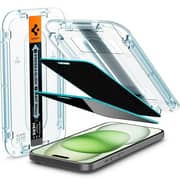Spigen GLAStR EZ FIT Privacy Screen Protector Transparent iPhone 15 Plus