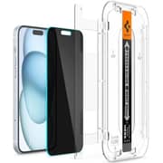 Spigen GLAStR EZ FIT Privacy Screen Protector Transparent iPhone 15 Plus