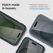 Spigen GLAStR EZ FIT Privacy Screen Protector Transparent iPhone 15 Plus