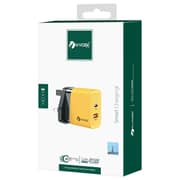 NYork Superfast PD and USB-A Universal Power Adapter Yellow/Black