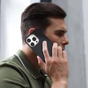 Monocarbon Real Aramid Fiber Slim Case Black iPhone 15 Pro Max