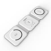 Choetech 3-in-1 Foldable Magnetic Wireless Charger White