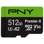 PNY MicroSDXC Memory Card UHS-I 512GB Black/Green P-SDU512V32100PX-G