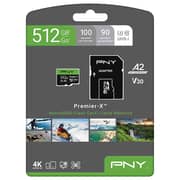PNY MicroSDXC Memory Card UHS-I 512GB Black/Green P-SDU512V32100PX-G
