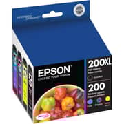 Epson 200/200XL Ink Cartridges High and Standard Capacity 4-Pack - T200XL-BCS