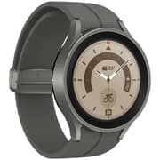 ساعة سامسونج SM-R925FZTAXSG Watch 5 برو الذكية، رمادي تيتانيوم