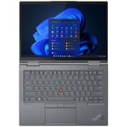 Lenovo ThinkPad X1 Yoga Gen 8 (2023) Laptop - 13th Gen / Intel Core i7-1355U / 14inch WUXGA / 512GB SSD / 16GB RAM / Shared Intel Iris Xe Graphics / Windows 11 Pro / English & Arabic Keyboard / Storm Grey / Middle East Version - [21HQ006BGR]
