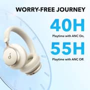 Anker Sound Core Space One A3035021 Wireless Over Ear Headphones Latte Cream