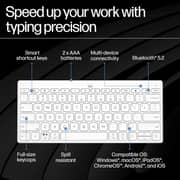 HP 350 Compact Multi-Device Keyboard White