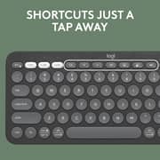 Logitech Pebble Keys 2 K380s Wireless Keyboard Graphite