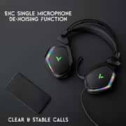 Rapoo VH710 Wired Over Ear Gaming Headphones Black