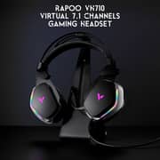 Rapoo VH710 Wired Over Ear Gaming Headphones Black