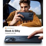 Torras Ostand Magnetic Case With Stand Black Titanium iPhone 15 Pro