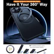 Torras Case With 360° Kickstand Black iPhone 15 Pro