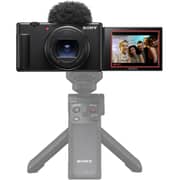  سوني ZV1M2 كاميرا بدون مرآة باللون الأسود + مقبض التصوير GPVPT2 + بطاقة الذاكرة + ميكروفون