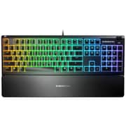 SteelSeries Apex 3 Gaming Keyboard With RGB Lighting Black