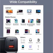 Joyroom JR-TCF08 Dual USB-C Charger Black