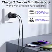 Joyroom JR-TCF08 Dual USB-C Charger Black