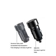 Yesido Y55 60W Fast Charging Car Charger | With TC to TC cable car cigarette lighting port charger adapter - Black
