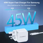 Choetech 45W Fast Wall Charger White