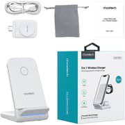 Choetech 3-in-1 Wireless Charger White