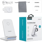 Choetech 3-in-1 Wireless Charger White